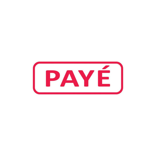 “Paid” ink stamp - red - Trodat My Podiatry