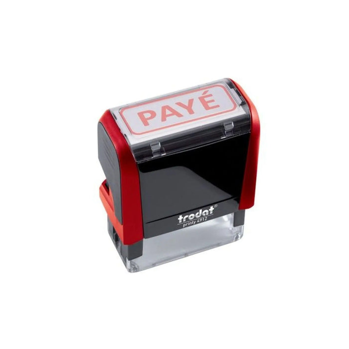 “Paid” ink stamp - red - Trodat My Podiatry