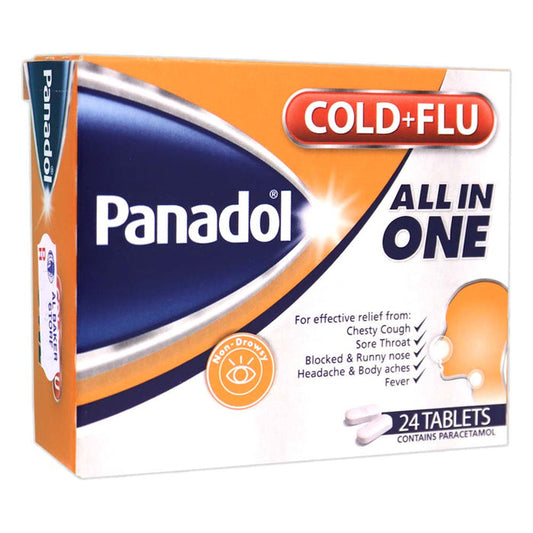 Panadol Cold And Flu All In One Tablets 24'S