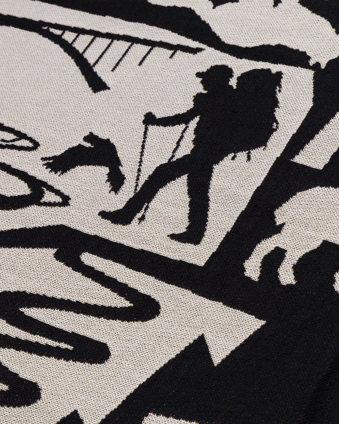 Shop Park Shadows Woven Blanket Inspired by National Parks | black-and-white