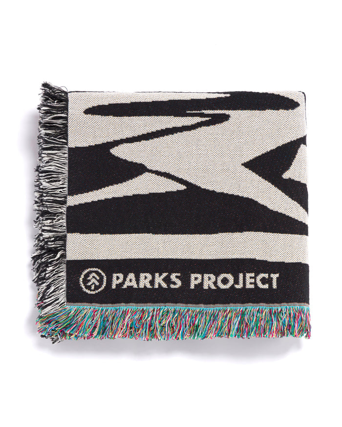 Shop Park Shadows Woven Blanket Inspired by National Parks | black-and-white