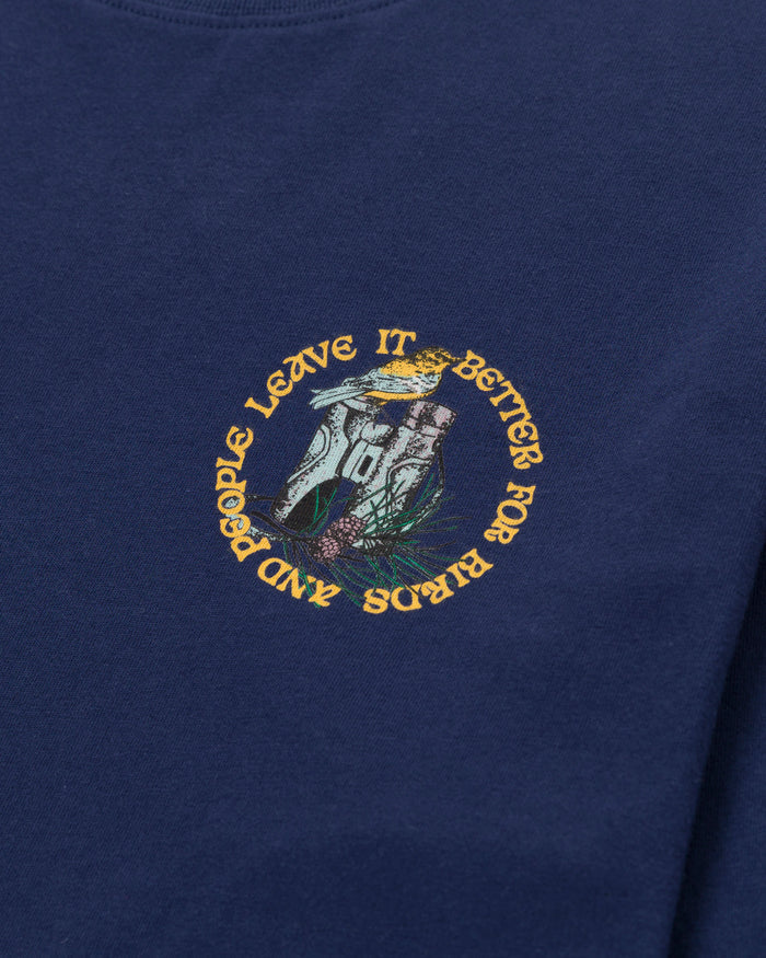 Shop Parks Project x Audubon Long Sleeve Tee Inspired by Birds in Parks | navy