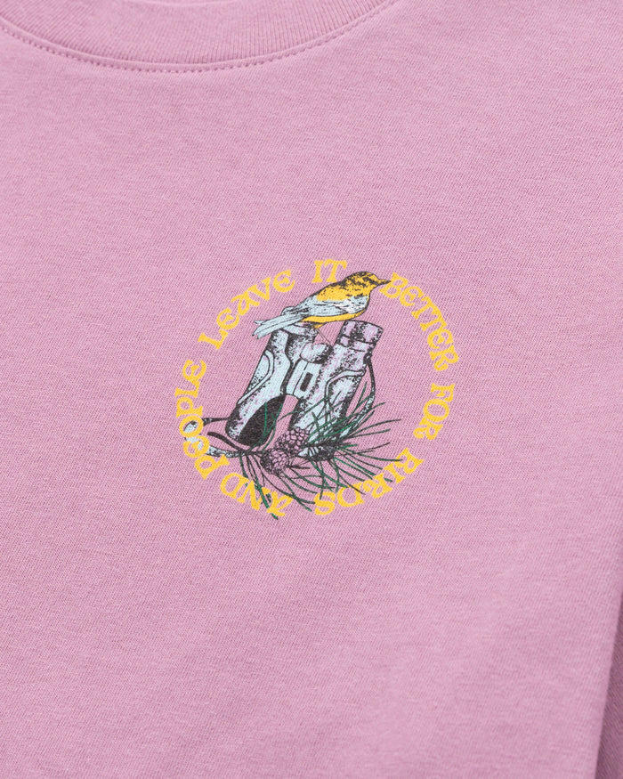 Shop Parks Project x Audubon Women's Classic Tee Inspired by Birds & Parks | mauve-orchid
