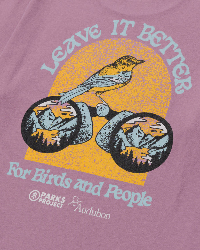 Shop Parks Project x Audubon Women's Classic Tee Inspired by Birds & Parks | mauve-orchid