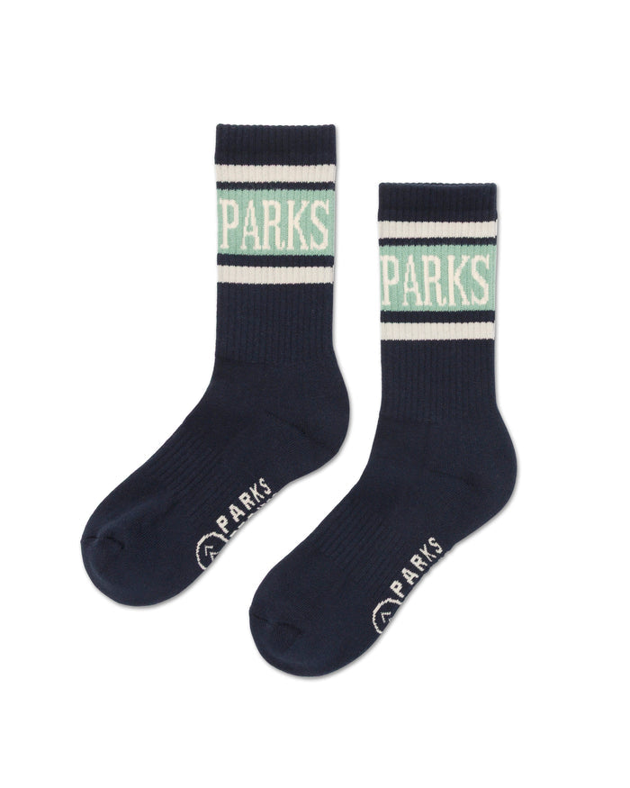 Shop Parks Trail Crew Sock 2 Pack Inspired by National Parks | black-and-natural