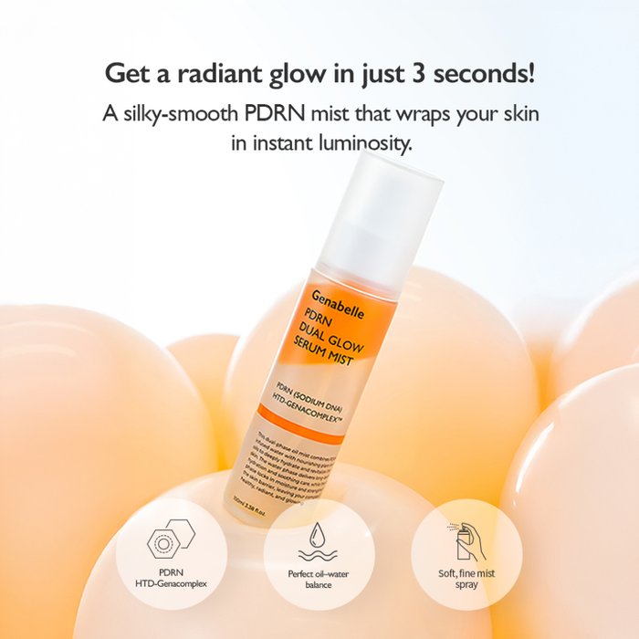 Genabelle PDRN Dual Glow Serum Mist Nudie Glow Australia
