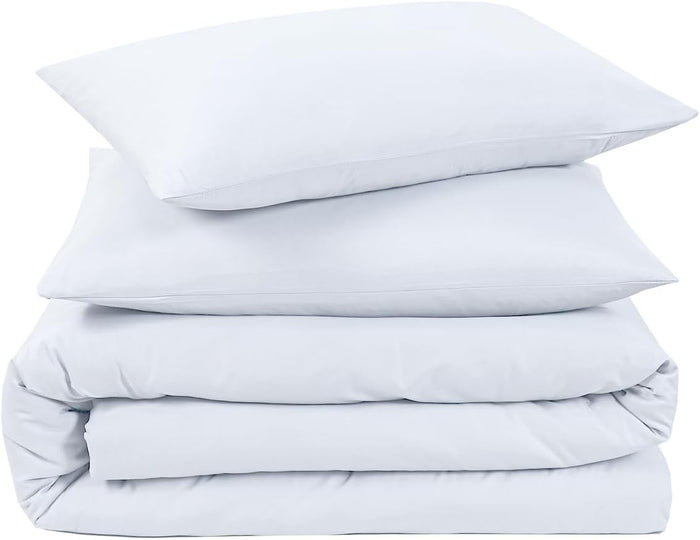 Plain Duvet Cover Set Soft Microfiber - 3Pcs