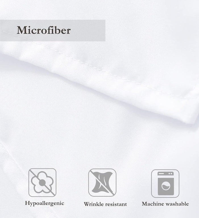 Plain Duvet Cover Set Soft Microfiber - 3Pcs