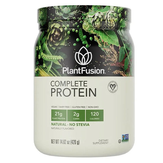 PlantFusion Complete Plant Protein Powder Natural - No Stevia 1Lbs PlantFusion