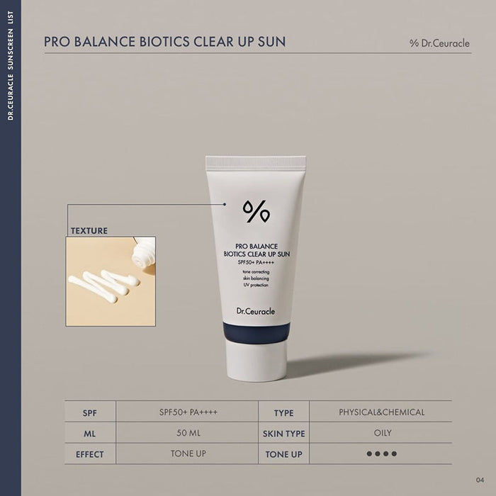 Pro Balance Biotics Clear Up Sun SPF50
