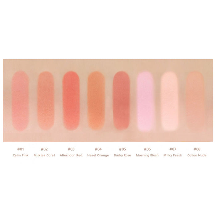 Peripera Pure Blushed Sunshine Cheek Colour Swatches Nudie Glow Australia