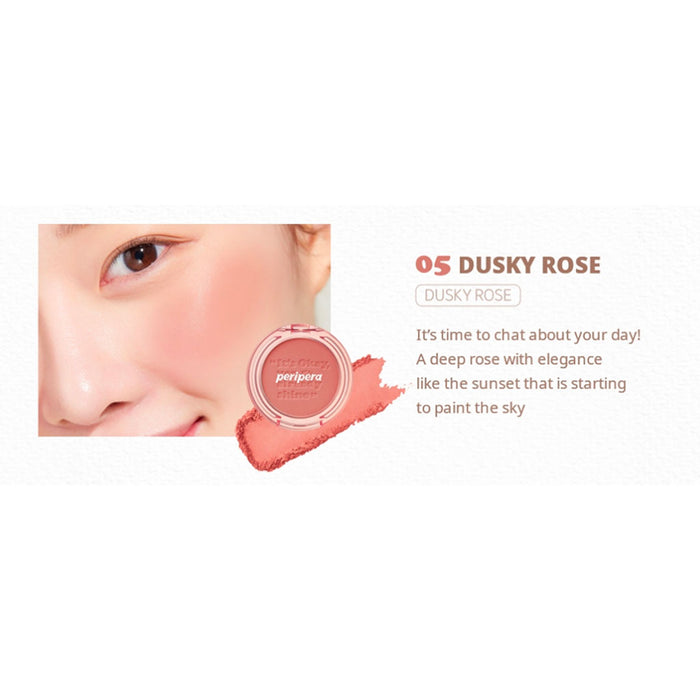 Peripera Pure Blushed Sunshine Cheek 05 DUSKY ROSE Nudie Glow Australia