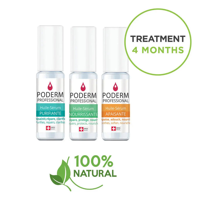 Purifying + Soothing Serum Treatment Pack - 2 x 8ml - Poderm Professional - My Podologie