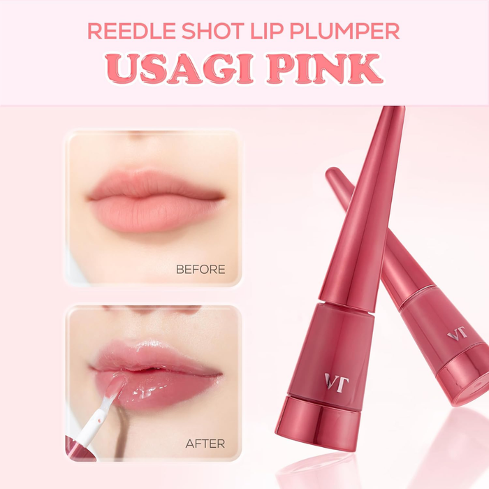 VT Cosmetics Reedle Shot Lip Plumper Usagi Pink Nudie Glow Australia