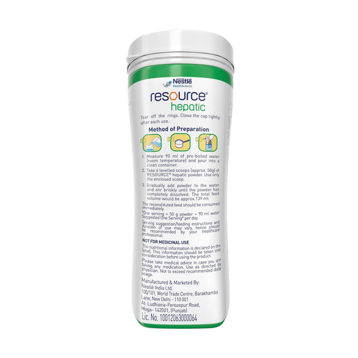 RESOURCE Hepatic For Dietary Management Rich In Protein Vanilla Flavour 400g Pet Jar