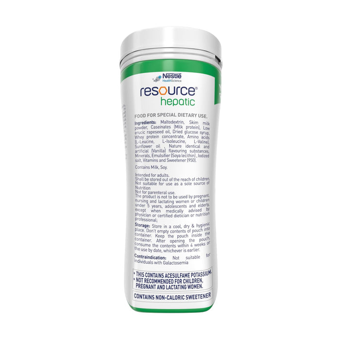 RESOURCE Hepatic For Dietary Management Rich In Protein Vanilla Flavour 400g Pet Jar