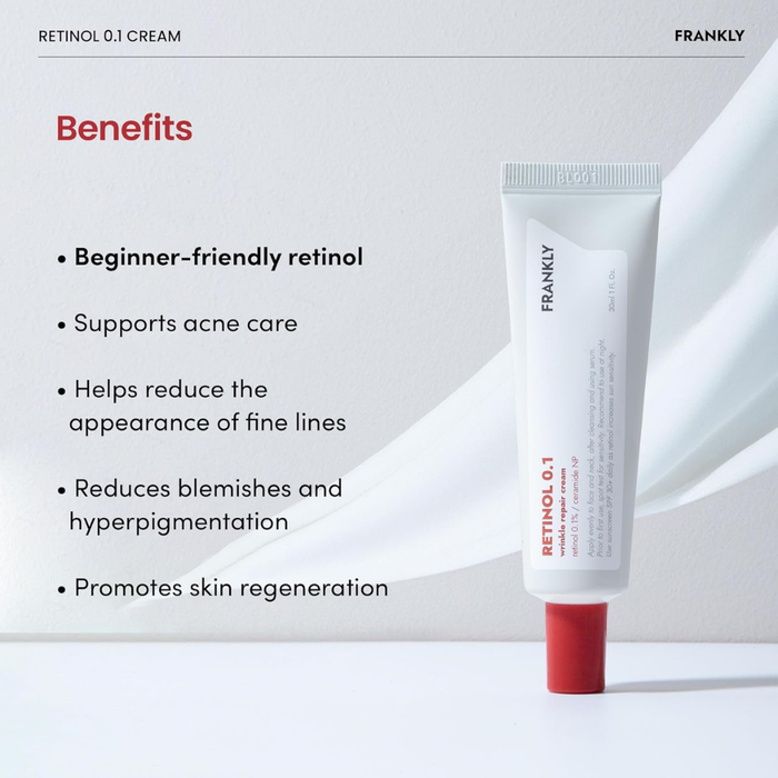 Frankly Retinol 0.1% Cream Nudie Glow Australia