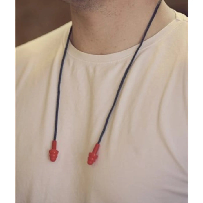 Reusable earplugs - Silicone - With cord