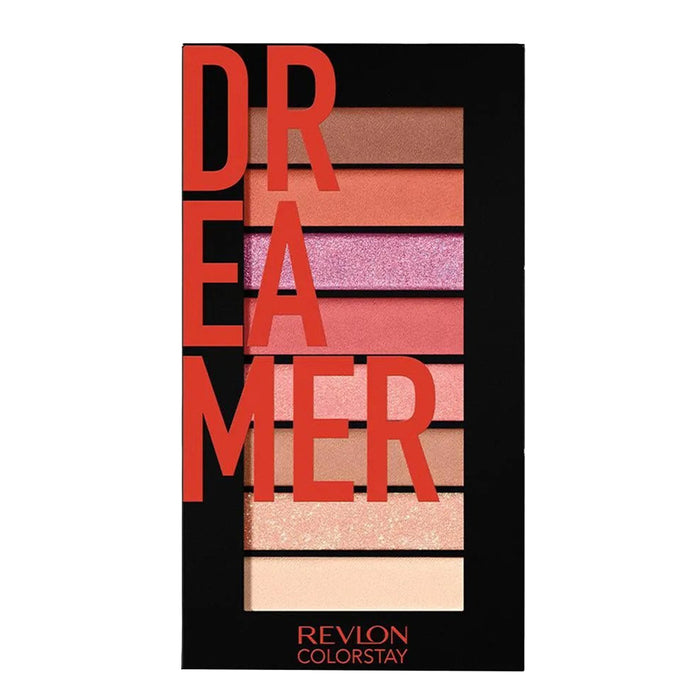 Revlon ColorStay Eye Shadow Palette 950 DREAMER – 8 soft romantic tones, velvety texture, perfect for day-to-night looks