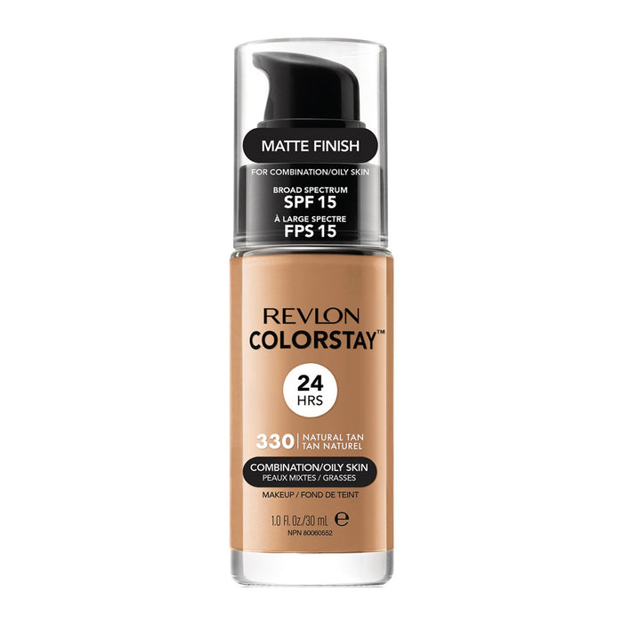 Revlon ColorStay Makeup for Combo/Oily Skin in 330 NATURAL TAN with SPF 15 and 24hr matte finish