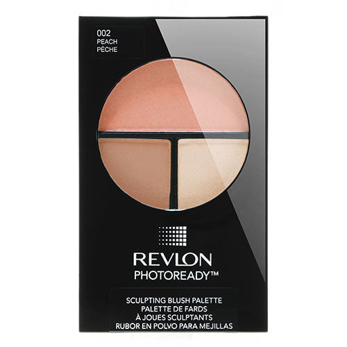 Revlon PhotoReady Sculpting Blush Palette Peach with blush, highlighter & contour
