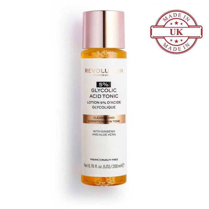 Makeup Revolution Skin 5% Glycolic Acid Tonic - HOK Makeup