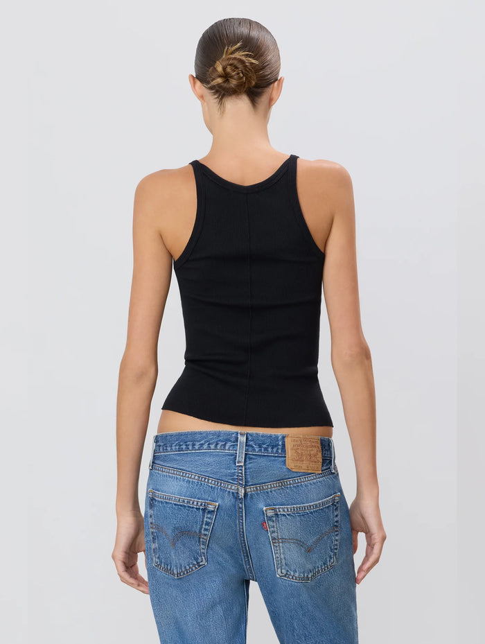Rib Tank in Black