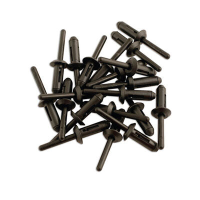Rivets - Plastic 6.6mm x 17.2mm 20pc