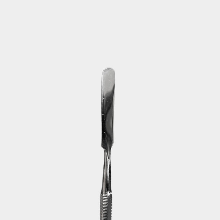 Round flat spatula - Stainless steel - 15 cm - Expert by My Podologie