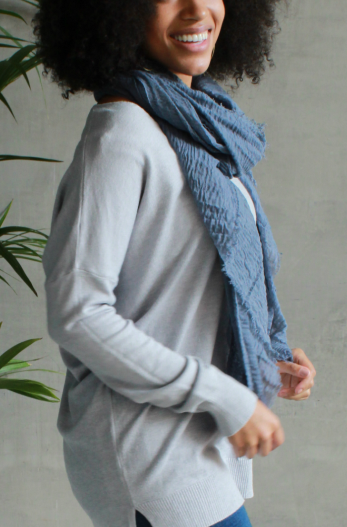 Rubyzaar Boho Scarf Denim