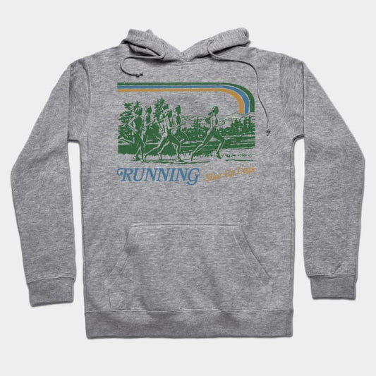 Running - Shut Up Legs / 80S Vintage Style Design Hoodie