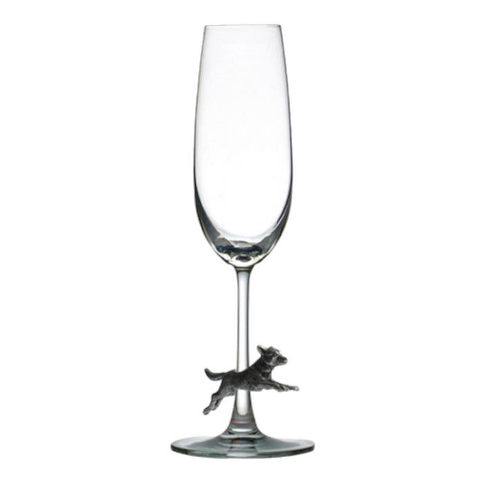 Running Fox Accent Glassware, Pewter