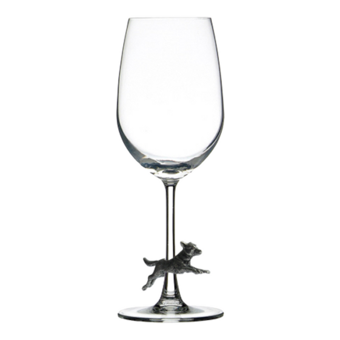 Running Fox Accent Glassware, Pewter