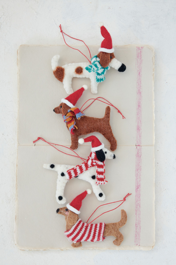 Creative-Co-op-Santa-Hat-Dog-Ornament