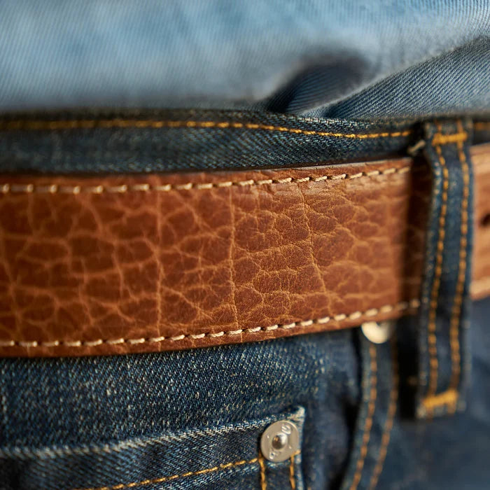 Sedona Bison Belt #100 | Walnut | Coronado Leather