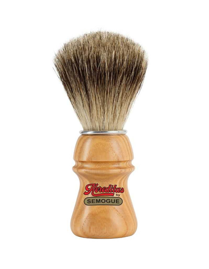 Semogue Hereditas Badger Shaving Brush with Ash Wood Handle
