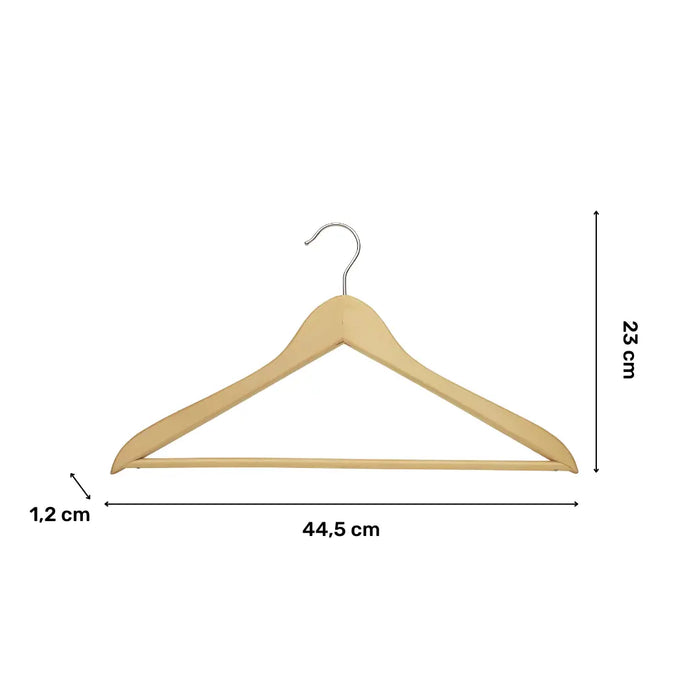 Set of 4 wooden hangers