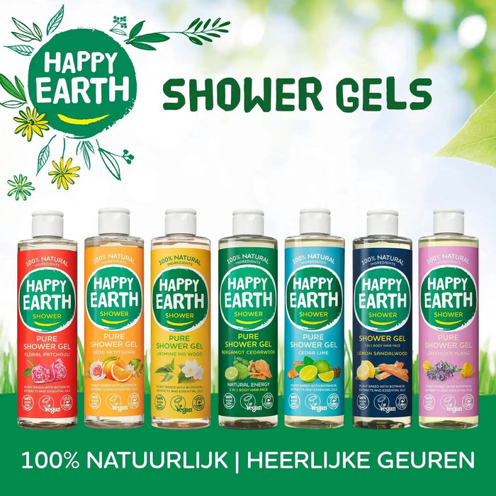 Natuurlijke  Douchegel Jasmine Ho Wood (kopie) Happy Earth