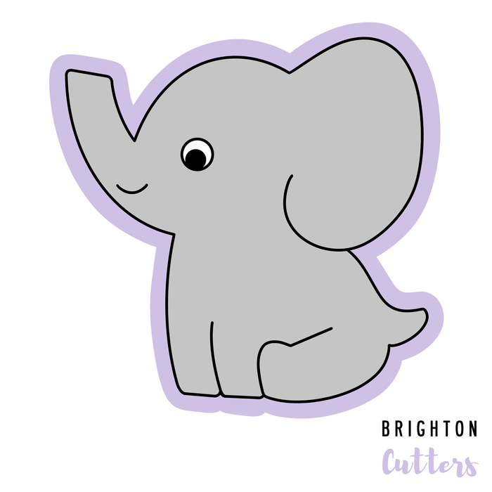 Sitting Elephant Cookie Cutter