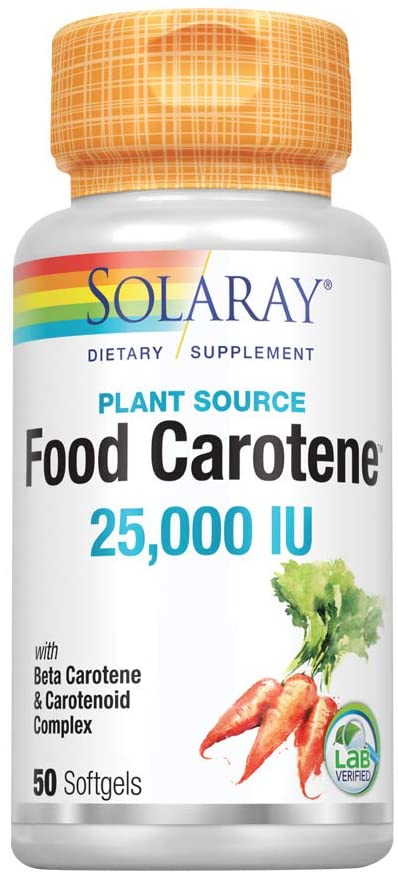 Solaray Food Carotene Vitamin A 50 Veg Caps