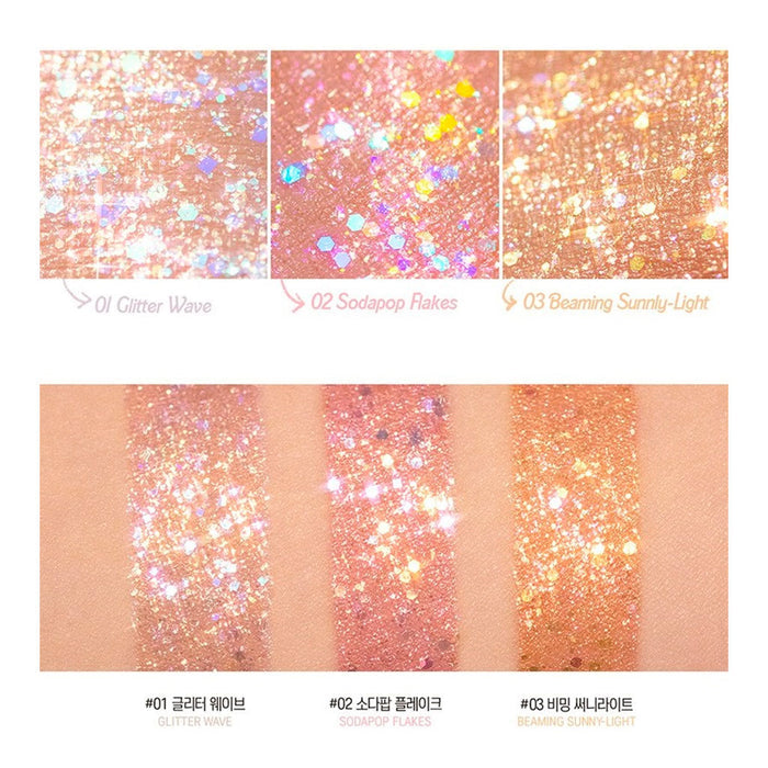 Peripera Sugar Twinkle Liquid Glitter Nudie Glow Australia