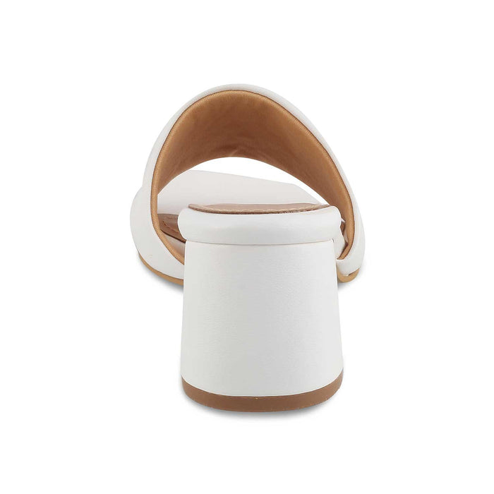The Bariz White Women's Casual Block Heel Sandals Tresmode - Tresmode