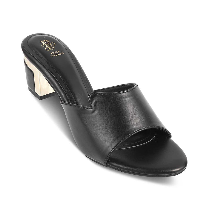 The Cuenca Black Women's Dress Block Heel Sandals Tresmode - Tresmode