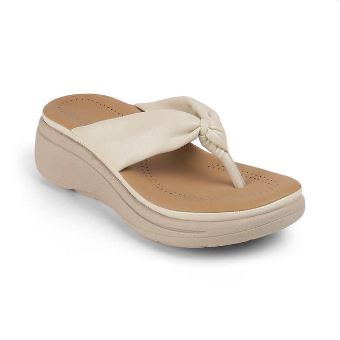 The Hobi Cream Women's Wedge Sandals | Luxury Comfort Footwear