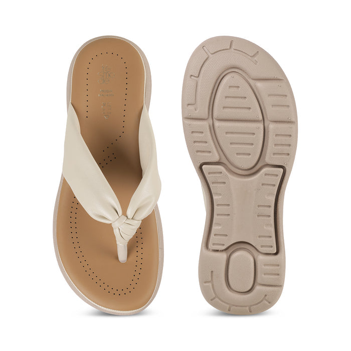 The Hobi Cream Women's Wedge Sandals | Luxury Comfort Footwear