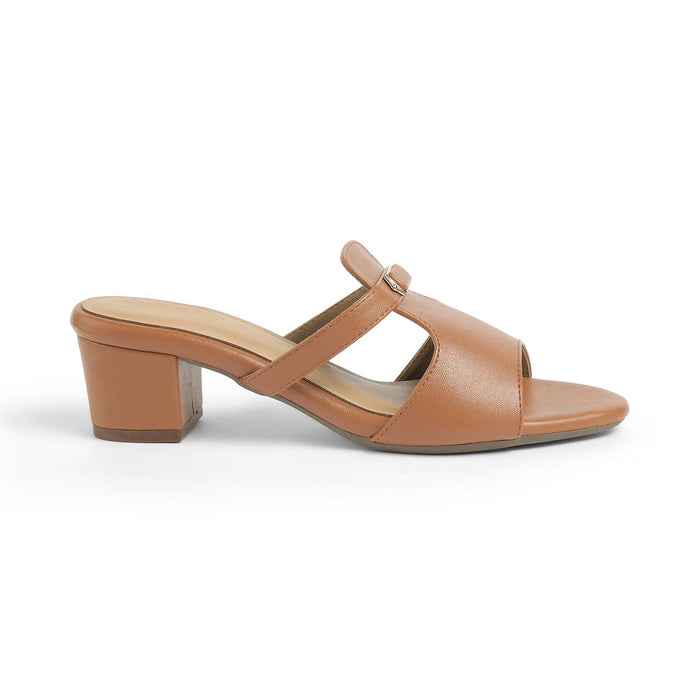 The Piso Tan | Luxury Block Heel Sandals for Women | Tresmode