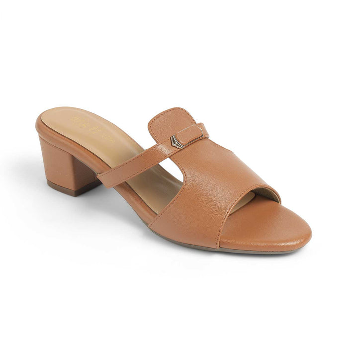 The Piso Tan | Luxury Block Heel Sandals for Women | Tresmode