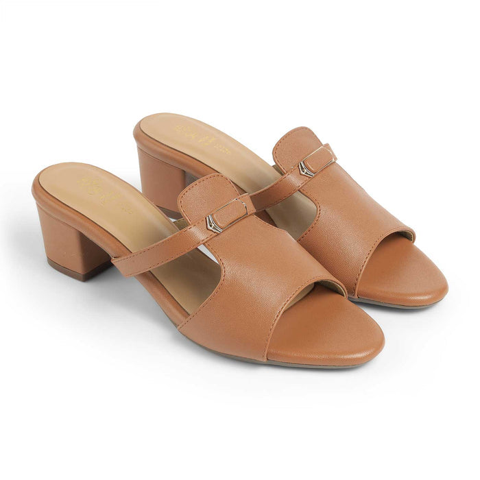 The Piso Tan | Luxury Block Heel Sandals for Women | Tresmode