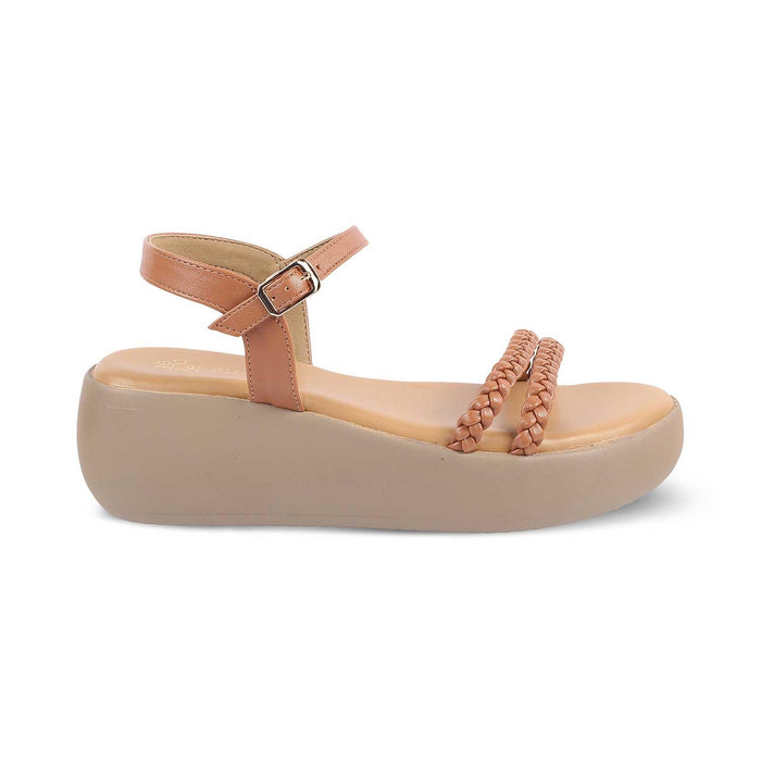 The Seev Tan Women's Dress Wedge Sandals Tresmode - Tresmode