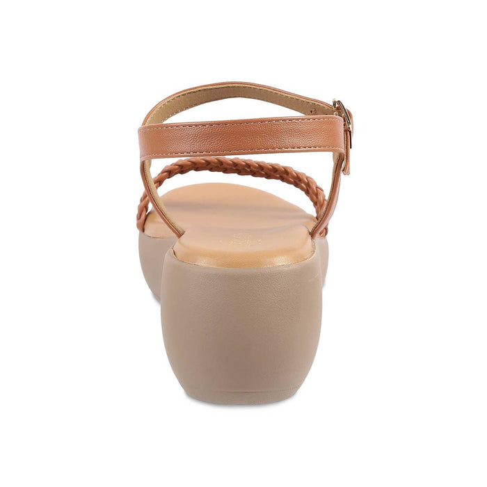 The Seev Tan Women's Dress Wedge Sandals Tresmode - Tresmode